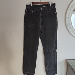 Vtg Levis 550 Black Denim Jeans Pants Mens 34x34 Red Tab